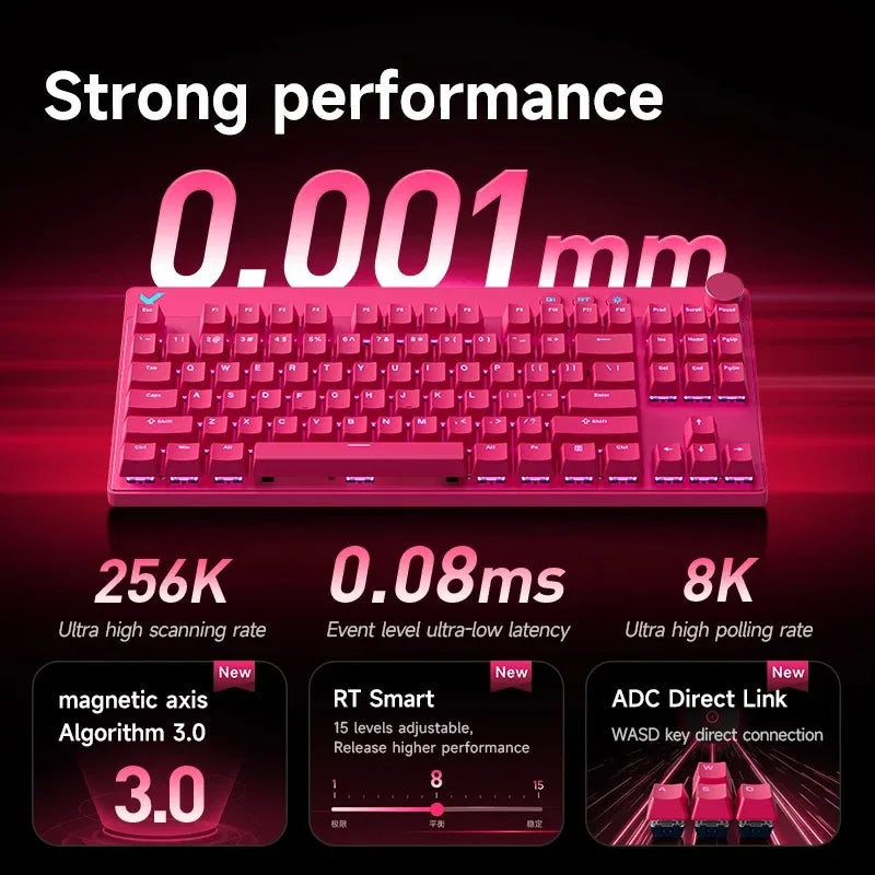 MCHOSE Mix87 Wired Magnetic Switch Low Latency Gaming Keyboard