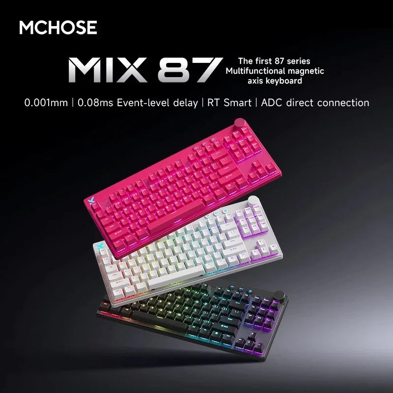 MCHOSE Mix87 Wired Magnetic Switch Low Latency Gaming Keyboard