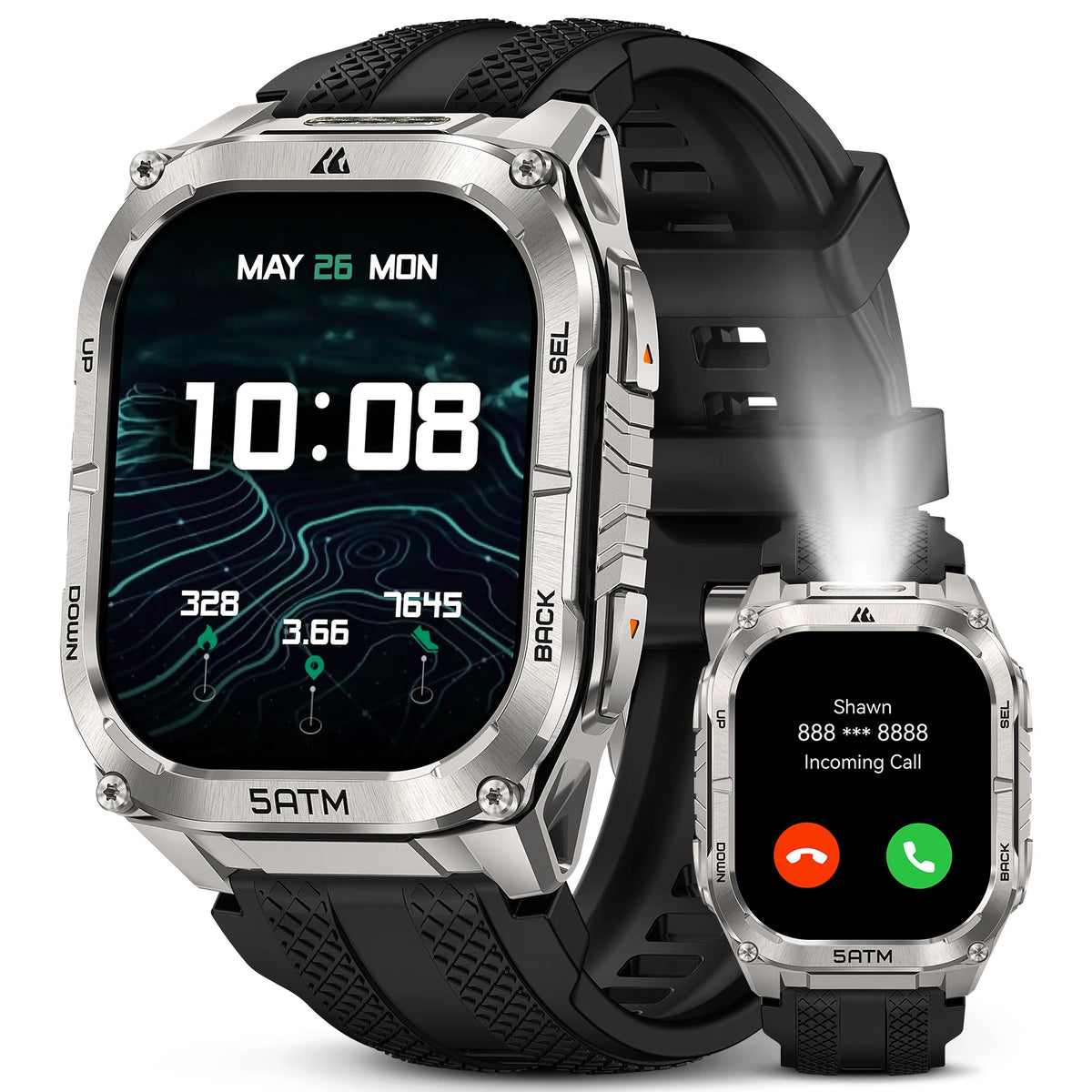 KOSPET TANK M4C GPS Smartwatch Featuring Rugged Design And Health Tracking
