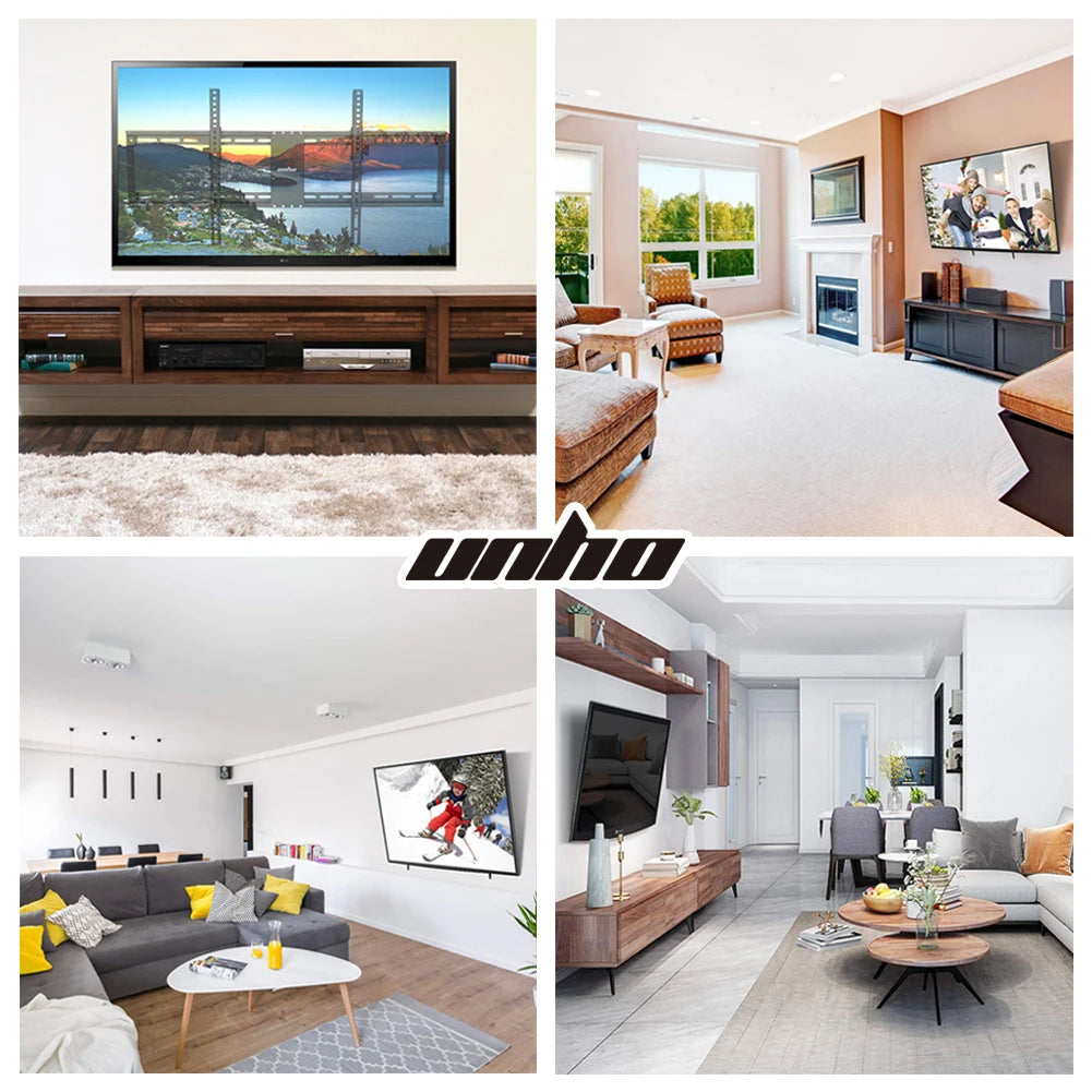 Unho Universal Tilt TV Wall Mount Bracket For Home Entertainment