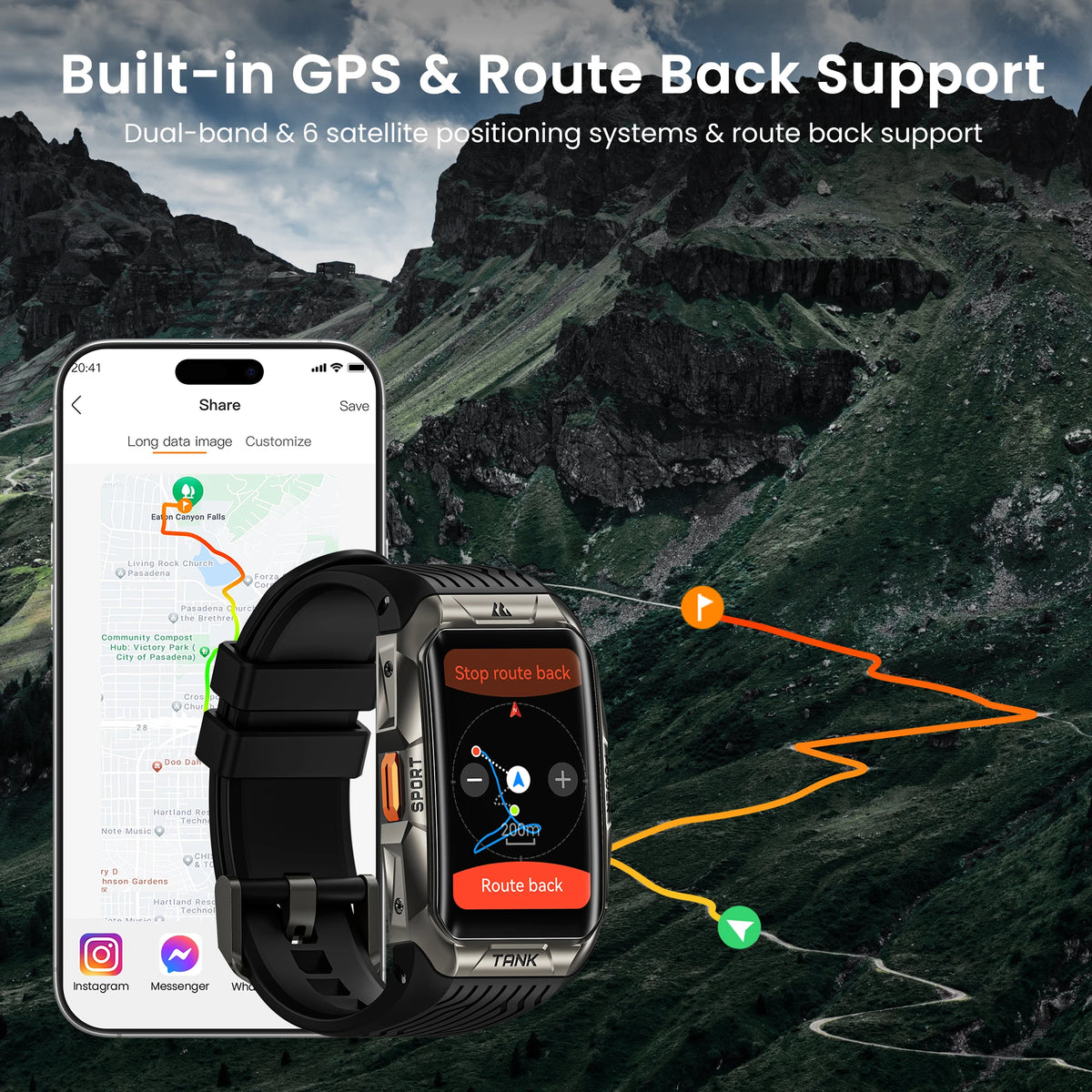 Kospet Tank X2 Ultra Smart Watch With Compass And Altimeter