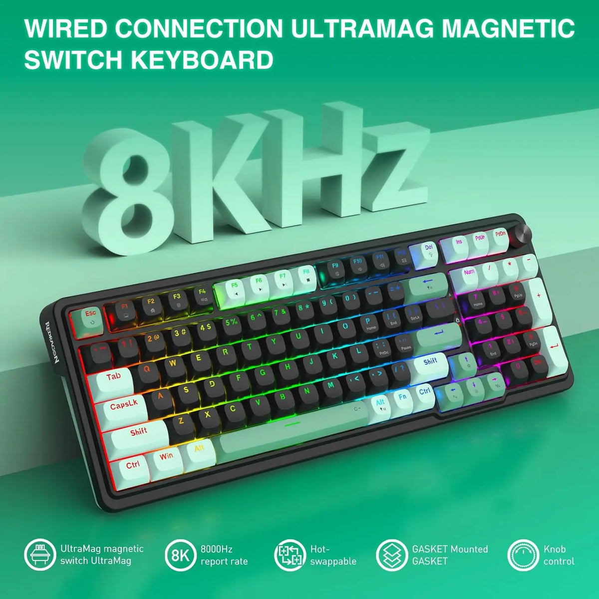 Redragon K686 HE 98-Key Rapid Trigger Wired Mechanical Keyboard