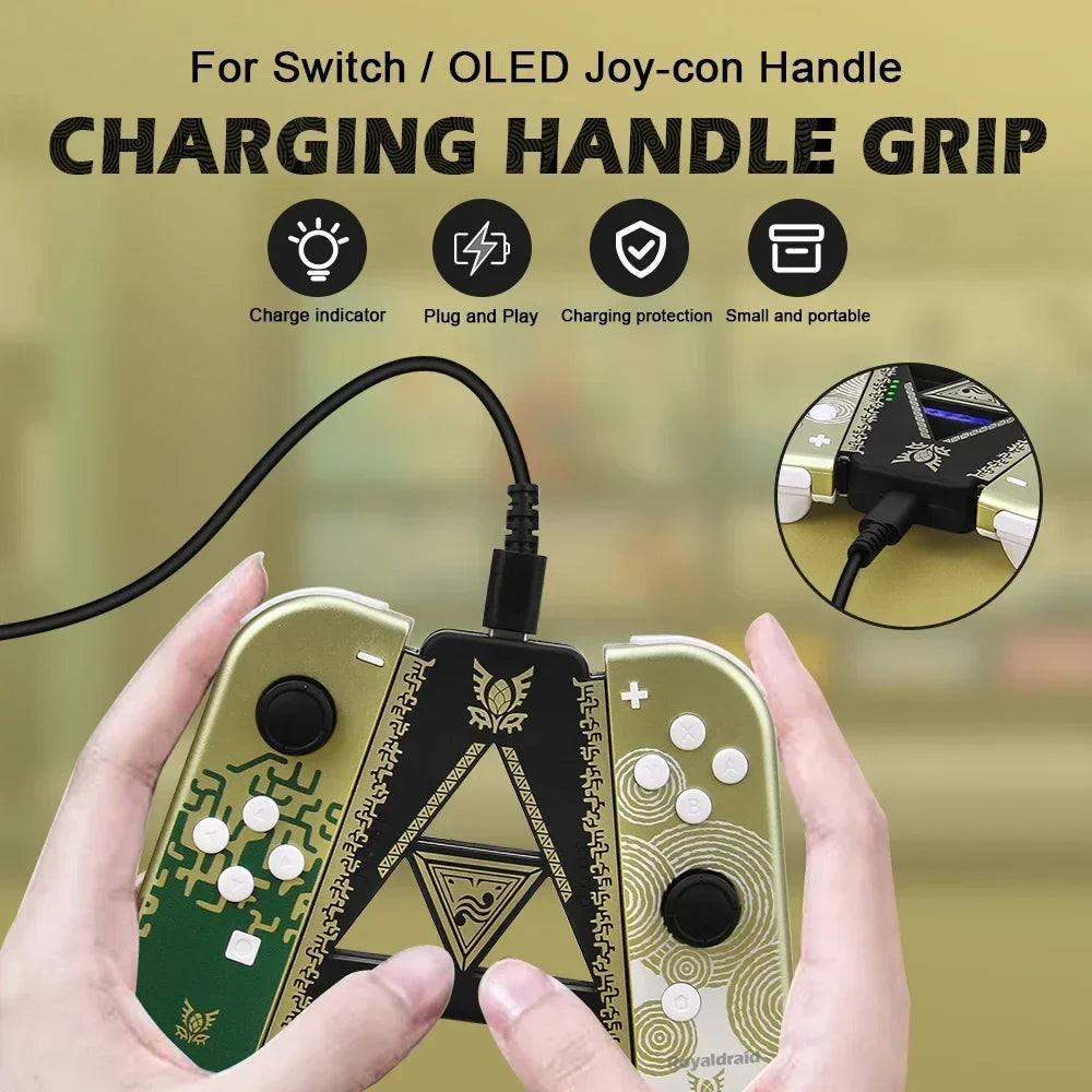 NEW Limited Edition Game Controller Left Right Charging Dock Grip For NA Switch & OLED Joycons Handle Grip Gamepad Charger Stand